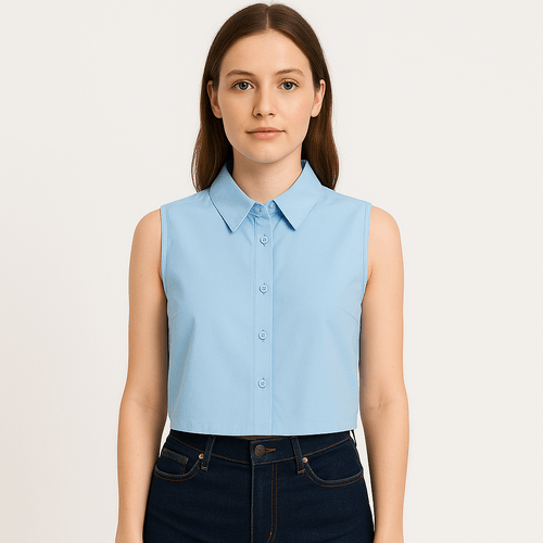 Blusa celeste para mujer