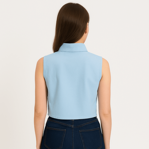 Blusa celeste para mujer