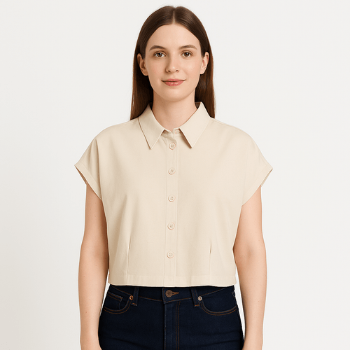 Blusa beige para mujer