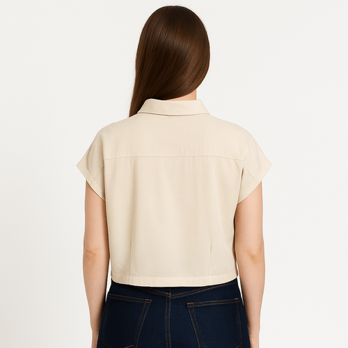 Blusa beige para mujer