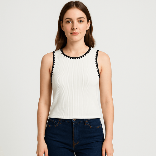 Blusa blanca para mujer