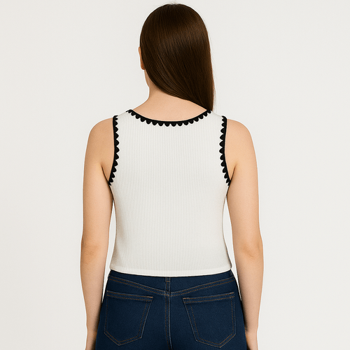Blusa blanca para mujer