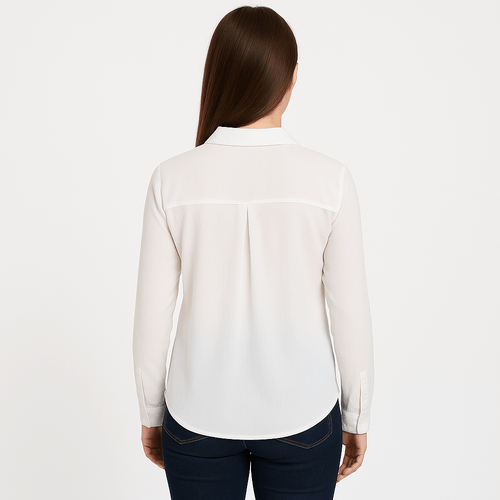 Blusa blanca rayada