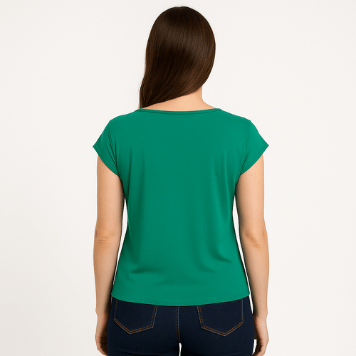 Blusa verde sólida
