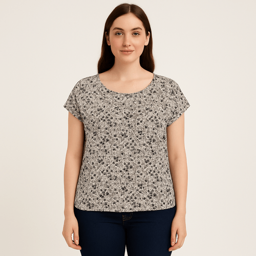 Blusa multicolor estampada