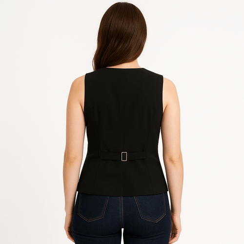 Chaleco negro para mujer