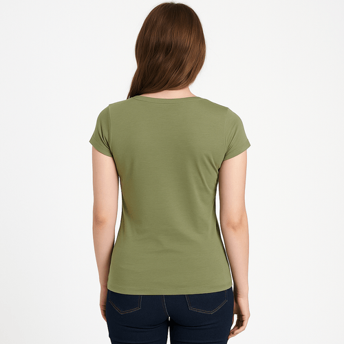 Camiseta verde sólida