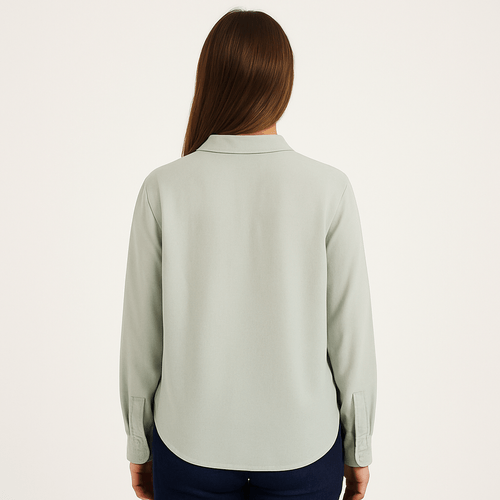 Blusa celeste sólida