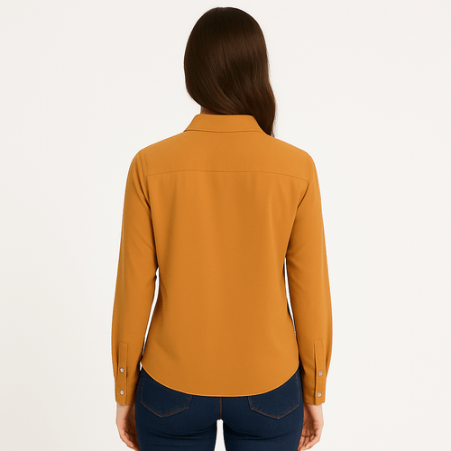 Blusa café sólida