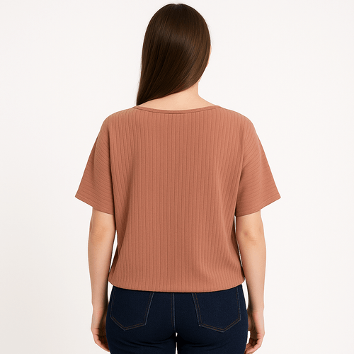 Blusa rosa con textura
