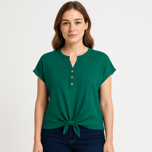 Blusa verde con textura
