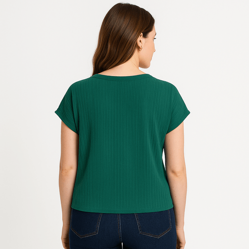 Blusa verde con textura
