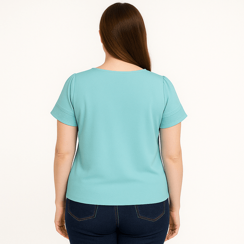 Blusa verde menta sólida