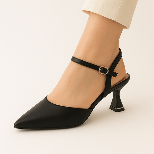 Tacones  negros casuales para mujer