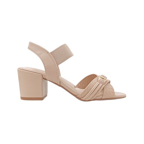 Sandalias beige casuales para mujer