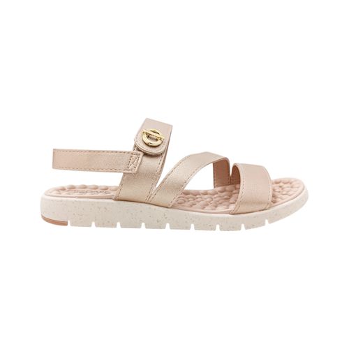 Sandalias doradas casuales para mujer