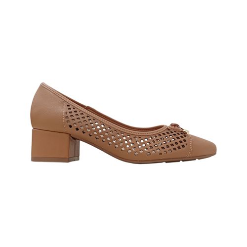 Tacones café casuales para mujer