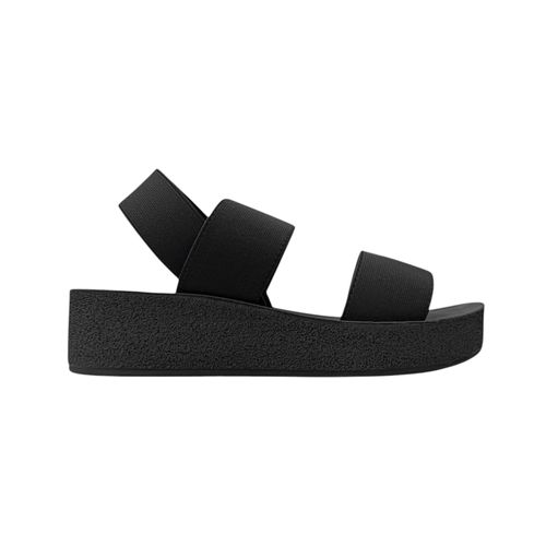 Sandalia de plataforma negras para mujer