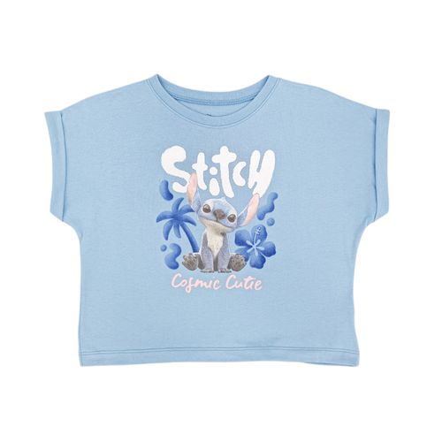 Crop top celeste para niña