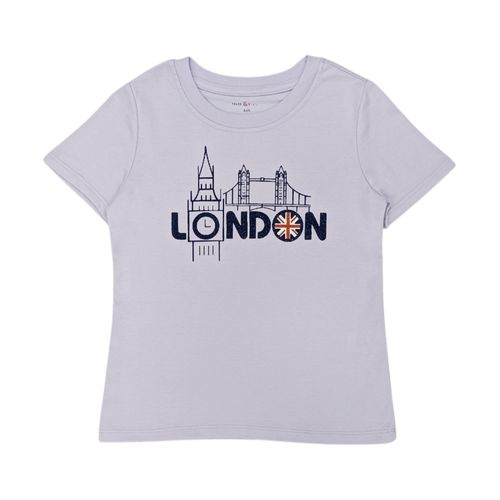 Camiseta lila para niña