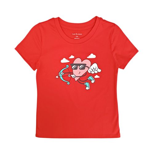 Camiseta roja para niña