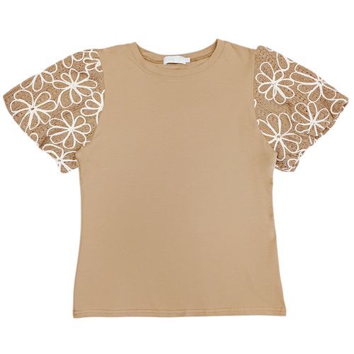 Blusa café para mujer