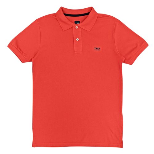 Camisa salmón tipo polo para hombre