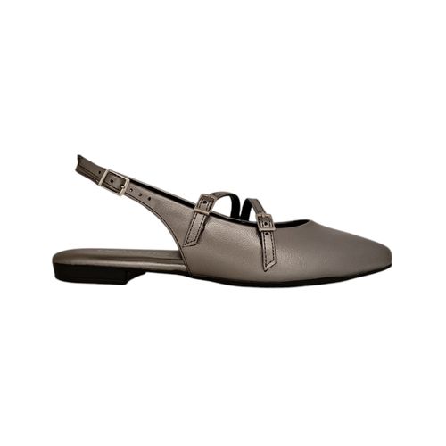 Flats plateadas para mujer