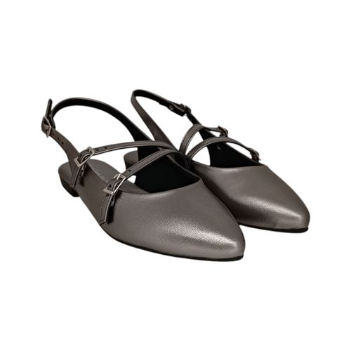 Flats plateadas para mujer