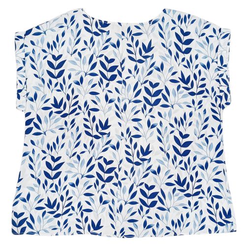 Blusa curvy celeste para mujer