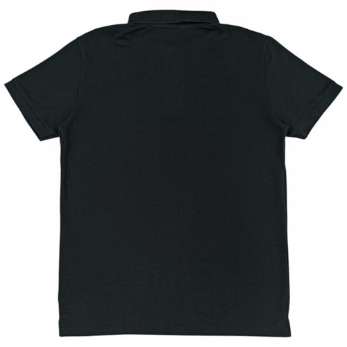 Camisa tipo polo negra para hombre