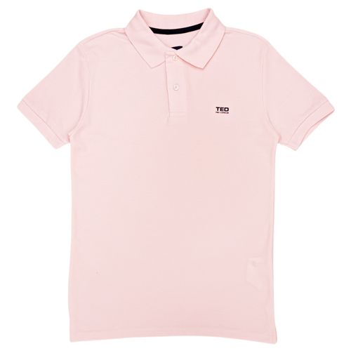 Camisa tipo polo rosa para hombre