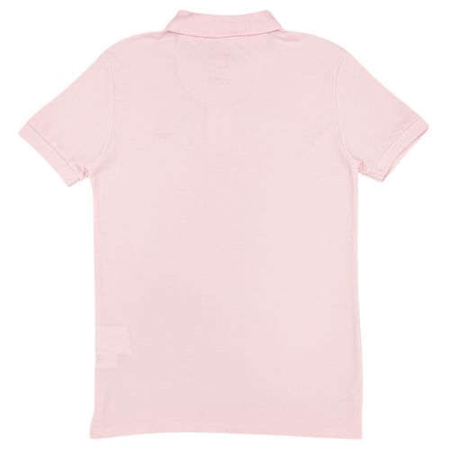 Camisa tipo polo rosa para hombre