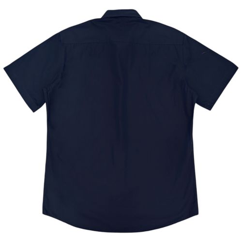 Camisa navy sólida para hombre