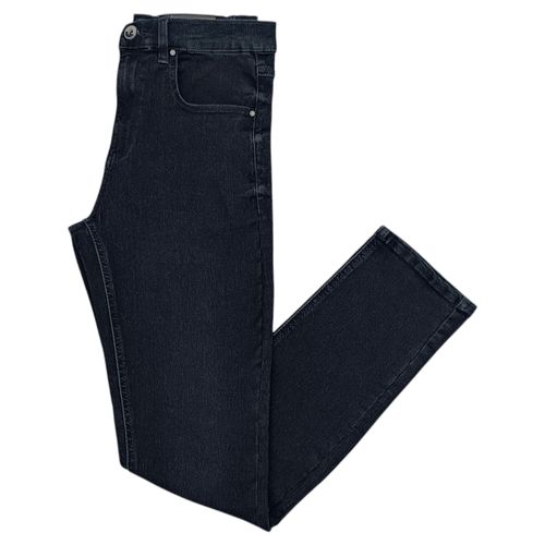 Slim jeans negro sólido para hombre