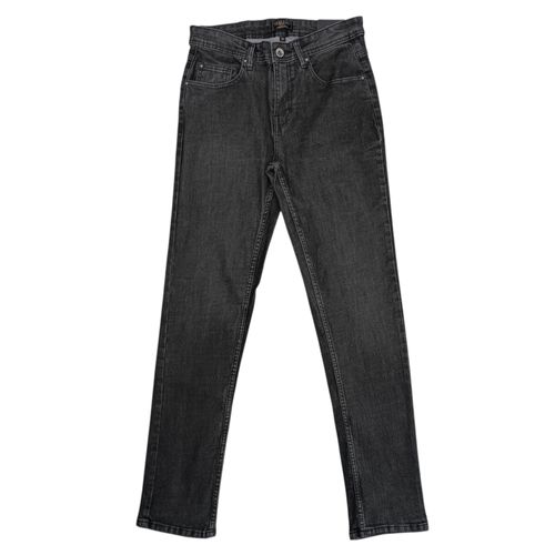 Slim jeans gris sólido para hombre