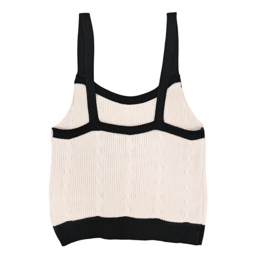 Crop top beige para mujer