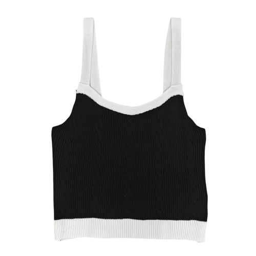 Crop top negro para mujer
