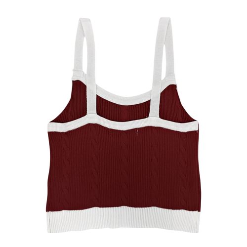 Crop top vino para mujer