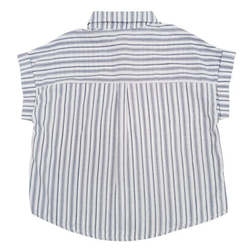Blusa rayada azul para mujer