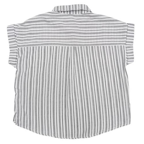 Blusa rayada negro para mujer