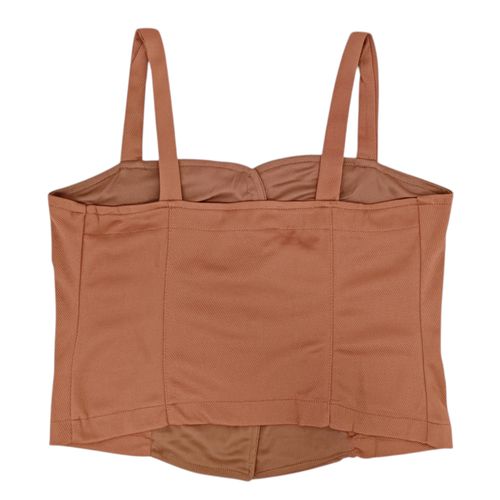 Blusa casual café sólido para mujer