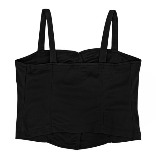 Blusa casual negro sólido para mujer