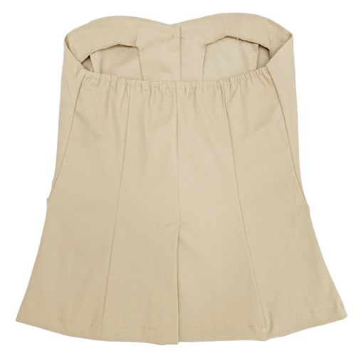 Blusa strapless beige para mujer