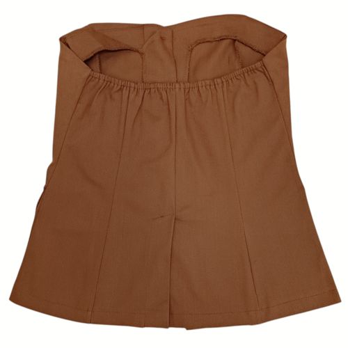 Blusa strapless blanco para mujer