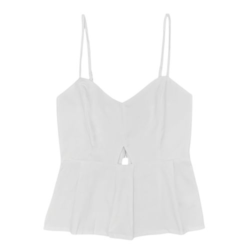 Blusa de tirantes blanco para mujer