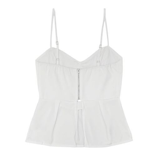 Blusa de tirantes blanco para mujer