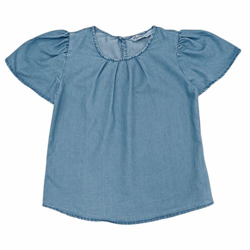 Blusa casual denim para mujer