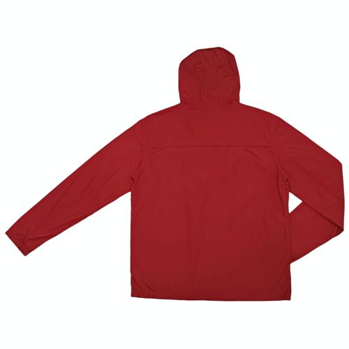 Hoodie impermeable rojo para hombre