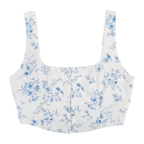 Crop top estampado para mujer